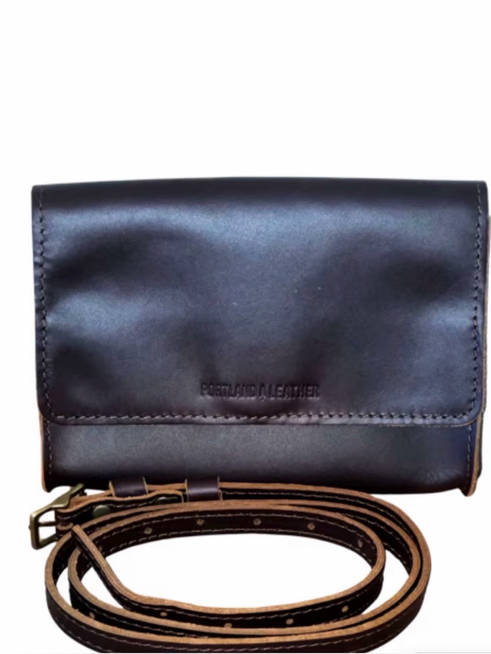 New Portland Leather 3 in 1 Basic Belt bag Grizzly